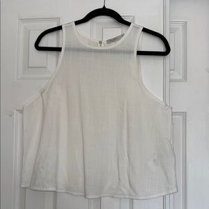Women's White Sleeveless Top. Brazilian